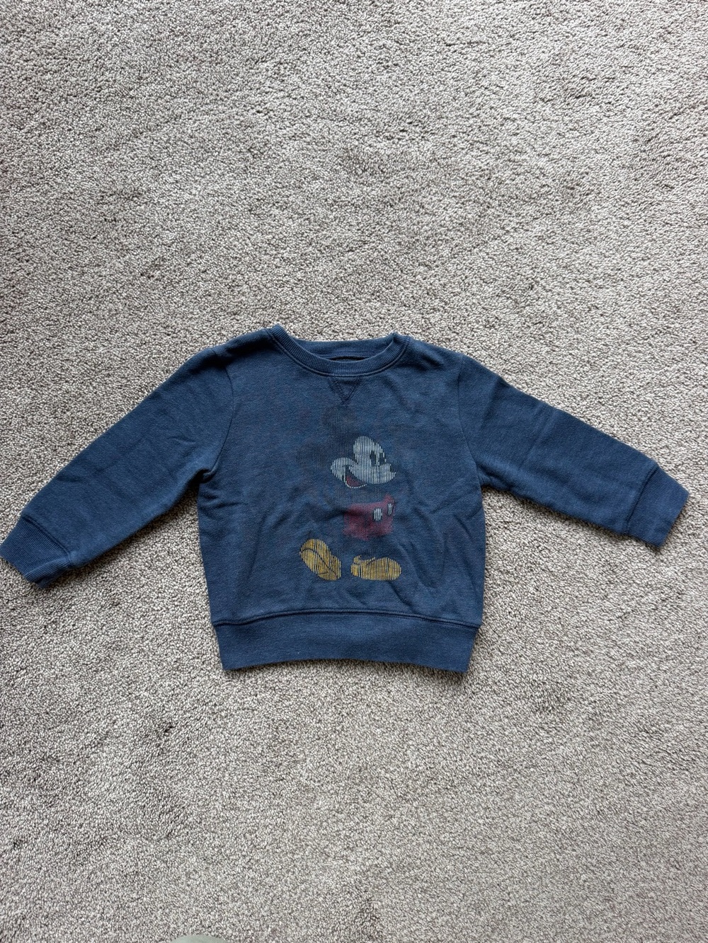 Disney Navy Blue Mickey Mouse Pullover Sweatshirt for Kids
